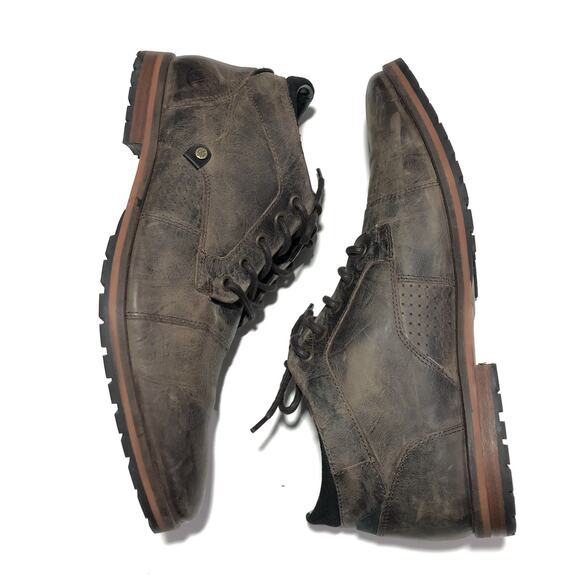 Bullboxer Caprysos Distressed Ankle Leather Boots Mens 45 US 12 Brown Lace Up main image 8